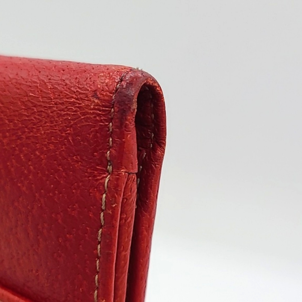 Salvatore Ferragamo Gancini bifold red leather wallet - Picture 7 of 16